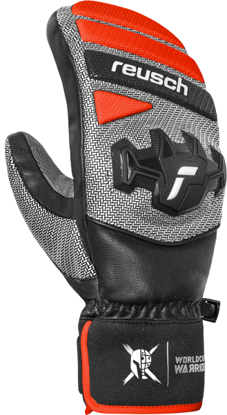 Варежки REUSCH Worldcup Warrior Team Mitten Black/Silver/Fluo Red 1